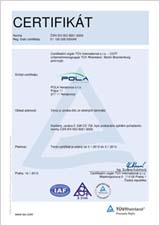 Zertifikat: Entwicklung und Herstellung von Teilen aus Glaslaminaten